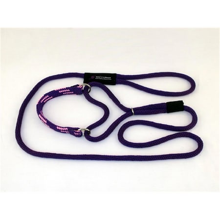 Soft Lines PMM06PURPLE-PINK Martingale Dog Leash 6 Ft. Medium, Purple and Pink SO456479